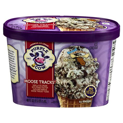 Purple Cow Denali Moose Tracks Ice Cream, 1.5 qt Ice Cream | Meijer ...