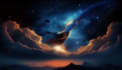 Beautiful Night Sky With Stars Wallpaper