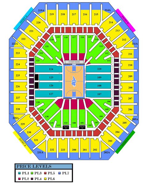 Dean Smith Center Seating Chart With Rows | Two Birds Home