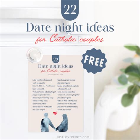 Date Night Ideas for Catholic Couples - Free Download – Just Love Prints