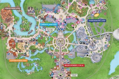 the map for disneyland's animal kingdom