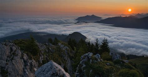 Sea of Clouds during Sunrise · Free Stock Photo