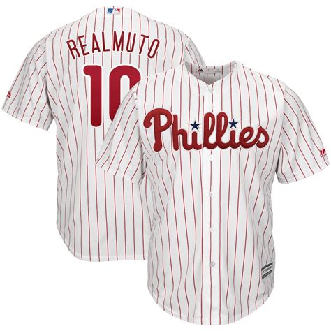 Men's Philadelphia Phillies JT Realmuto Majestic White Home Cool Base ...