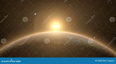 Mercury with sunrise stock photo. Image of nasa, elements - 79907394