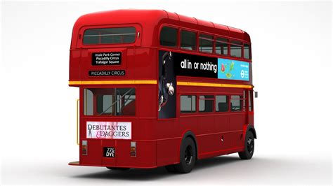 London Double Decker Bus model - TurboSquid 2010491