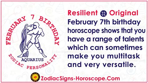 February 7 Zodiac (Aquarius) Horoscope Birthday Personality and Lucky ...