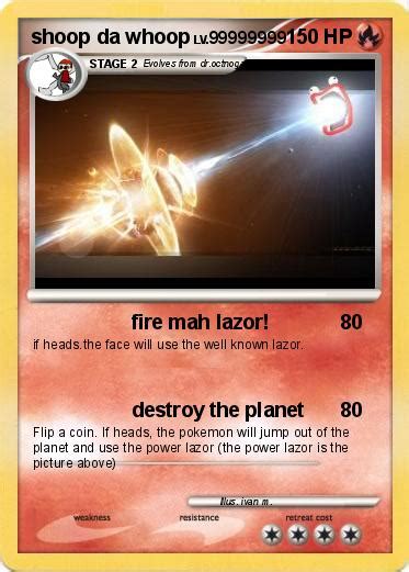 Pokémon shoop da whoop 153 153 - fire mah lazor! - My Pokemon Card