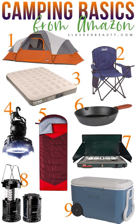 9 Basic Camping Gear Essentials from Amazon | Slashed Beauty