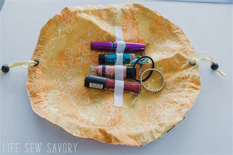 Drawstring Makeup Bag - Sewing Tutorial - Life Sew Savory