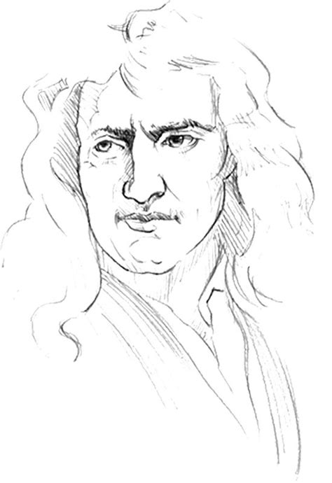 Isaac Newton - Drawing Skill