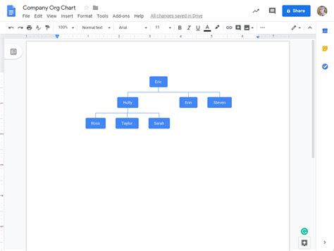 Google Docs Org Chart Template