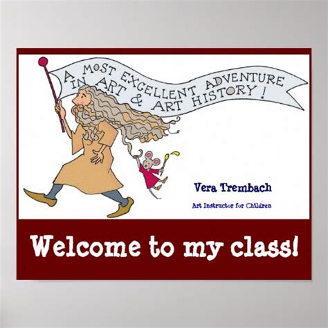 Welcome to My Class Posters | Zazzle