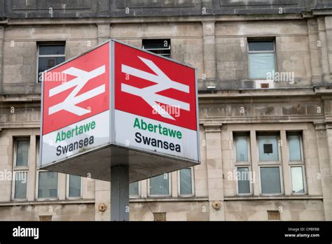 Abertawe swansea railway station sign hi-res stock photography and ...