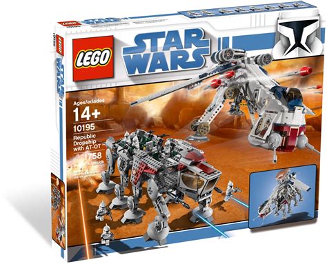 Republic Dropship | Republic Dropship with AT-OT Walker - Lego Star ...