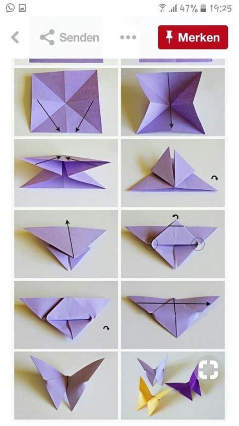 10 Unique origami butterfly Pin by Ð¡Ð²Ñ Ñ Ð Ð°Ð½Ð° on Ð Ñ Ñ Ð³Ð°Ð¼Ñ ...