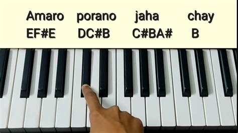 Amaro Porano Jaha Chay Tutorial(Chords+Melody) | Rabindra Sangeet ...