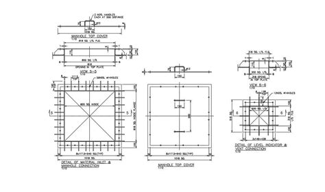 Manhole Design CAD Free File Download - Cadbull