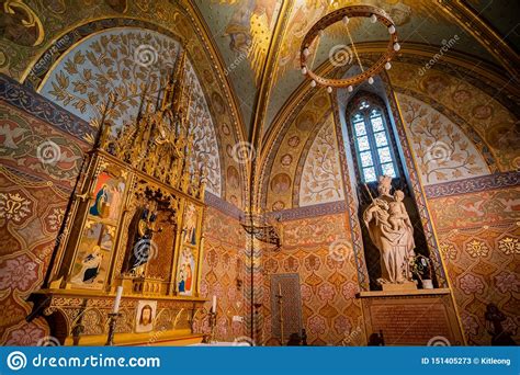 Interior View of the Famous Matthias Church Stock Image - Image of ...