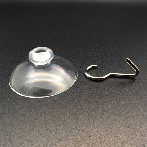 Medium suction cups with hooks. 40mm diameter. - Kingfar