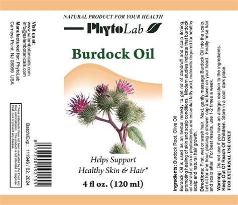 Burdock Oil | Phytolab Shop