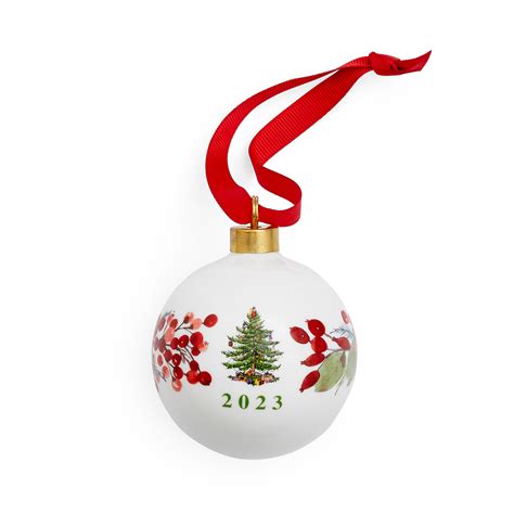 Spode 2023 Christmas Tree Annual Dated Ball Ornament