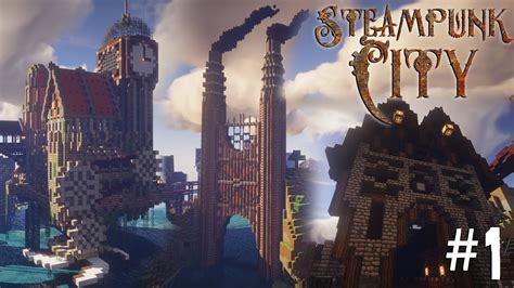 Minecraft Steampunk City - Let's Build It! #1 [Warehouses] - YouTube