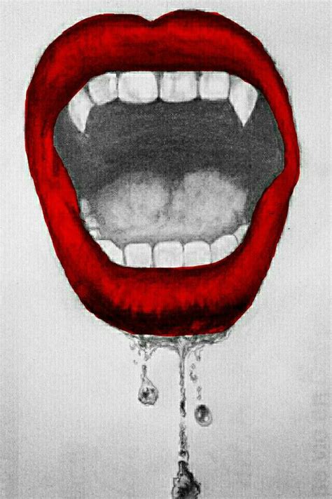 Vampire mouth :-) | Vampire drawings, Art inspiration drawing, Art ...