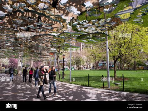 Fata Morgana, a public art installation, in Madison Square Park ...