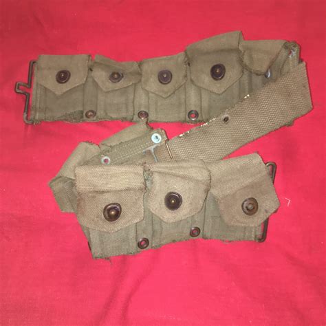 World War II or Korean War U.S. Army M1 Garand / M1903 Ammo Belt – The ...