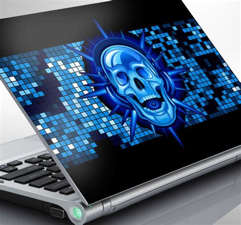 Skeleton laptop sticker - TenStickers