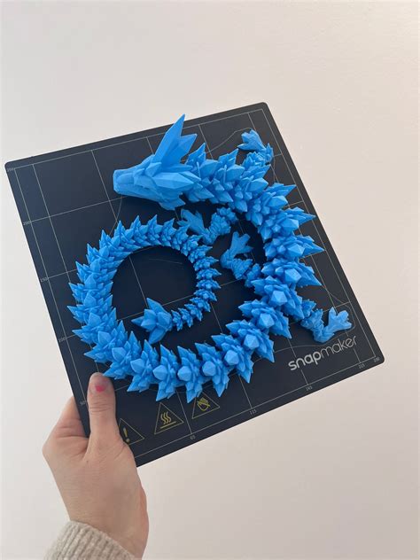 3D printing Crystal Dragon, Articulating Flexi Wiggle Pet, Print in ...