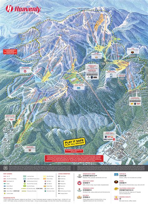 Heavenly Mountain Resort Ski Map - skiflicks.com