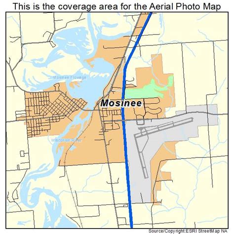 Aerial Photography Map of Mosinee, WI Wisconsin