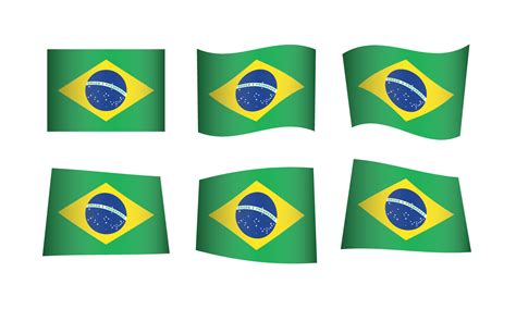 Brazil Vector Waving Flag Icon Set 16348581 Vector Art at Vecteezy