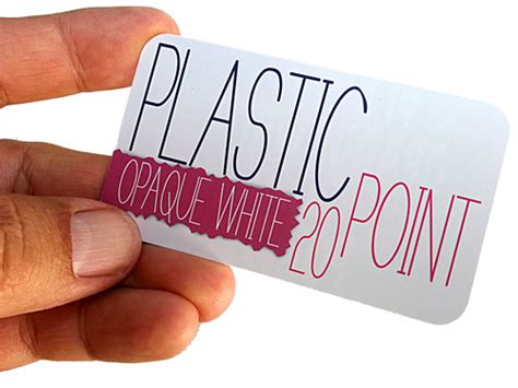 White Plastic Business Cards - PFG Creative Print Studio