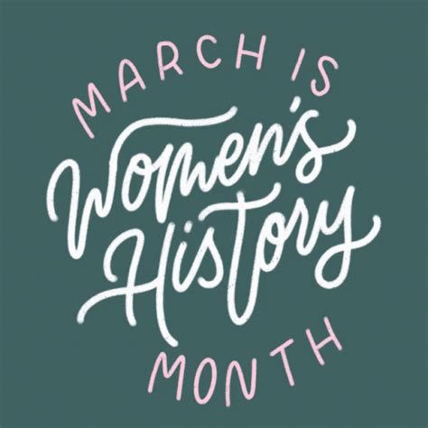 Womens History Month March GIF - Womens History Month March March Is ...