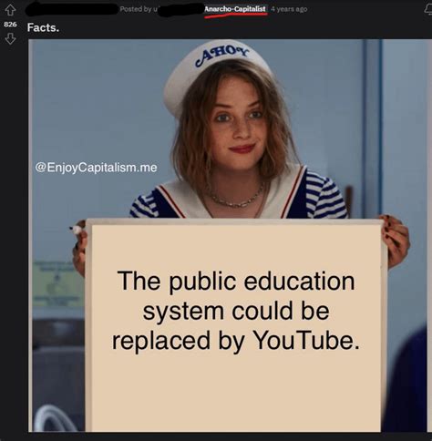 "Anarcho"-Capitalist thinks we should replace public education with ...