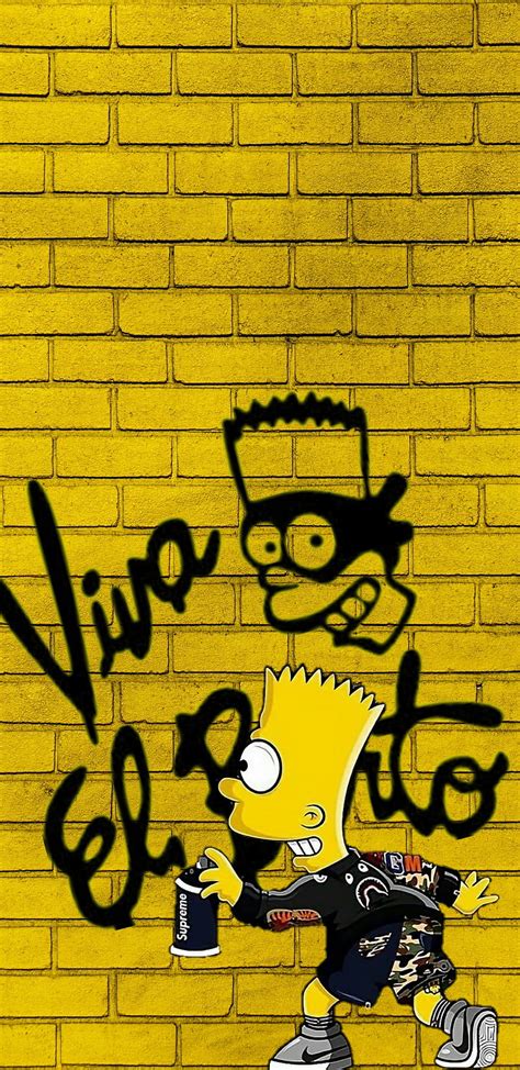 El Barto, bart simpson, barto, el barto, graffiti, supreme, HD phone ...