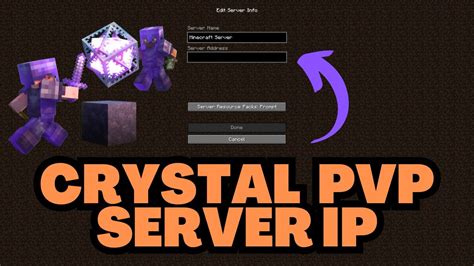 Minecraft Crystal PvP Server IP Address