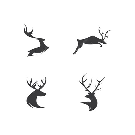 Premium Vector | Deer logo template vector icon illustration design