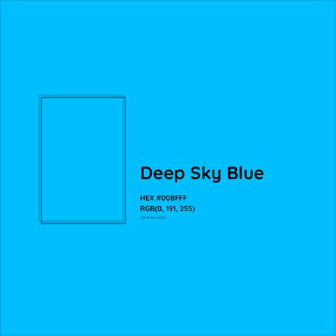 About Deep Sky Blue - Color codes, similar colors and paints - colorxs.com