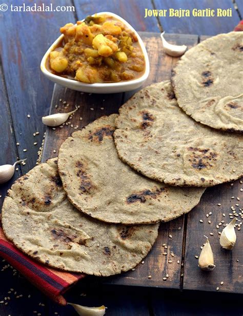 jowar bajra garlic roti recipe | bajra jowar lehsun roti | healthy ...