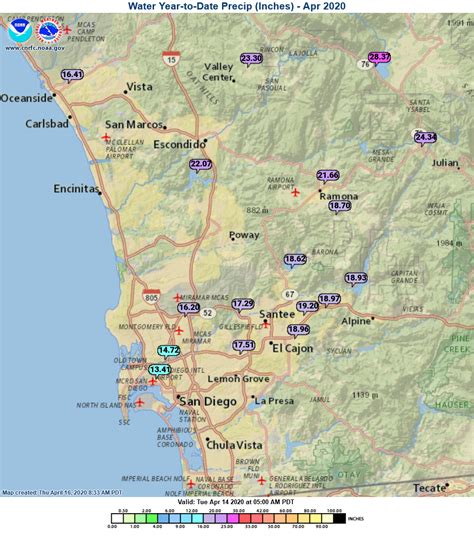 San Diego Weather Center : SAN DIEGO RAIN TOTALS FOR WATER YEAR ...