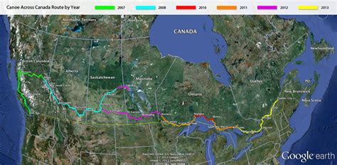 Route - Canoe Across Canada