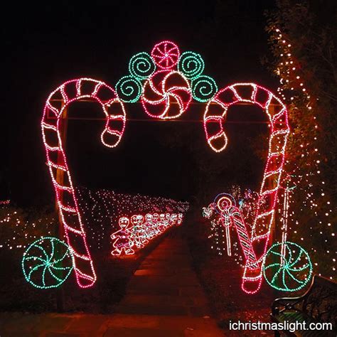 Christmas light outdoor candy cane arch | iChristmasLight