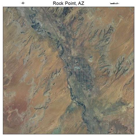 Aerial Photography Map of Rock Point, AZ Arizona