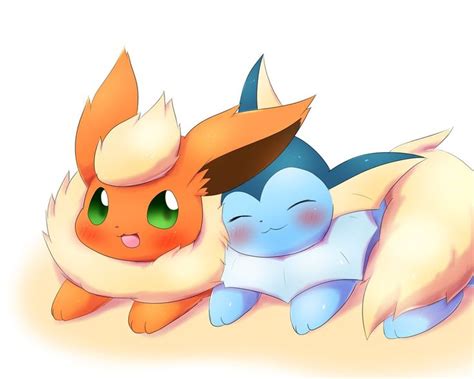 #Flareon #Vaporeon | Cute pokemon pictures, Pokemon eeveelutions, Cute ...