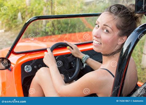 Woman Driving a Convertable Sport Car Stock Image - Image of ...