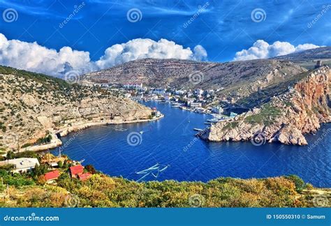 Balaklava Town and Balaklava Bay Stock Photo - Image of hill, crimean ...