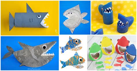 20 Fun Shark Crafts Kids Will Love - Artsy Momma